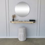 Hanah Home Espejo Dorado 60 cm Diámetro Elegante y Sofisticado para Hogar u Oficina